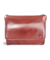Červená kožená taška na notebook 212-6118-31