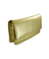 Zlaté kožené psaníčko s popruhem 214-4071-02