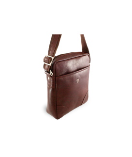 Malý hnědý kožený crossbag 215-1711-40