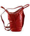 Dámský kožený batoh červený 311-1184-31