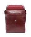 Tmavě červený městský kožený batoh 311-1660-31
