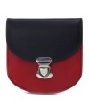 Černočervená dámská kožená peněženka se zámečkem 511-1241A-60/31