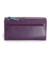 Fialová dámská psaníčková kožená peněženka s klopnou 511-2120-76