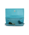 Tyrkysová dámská kožená mini peněženka 511-4392A-53