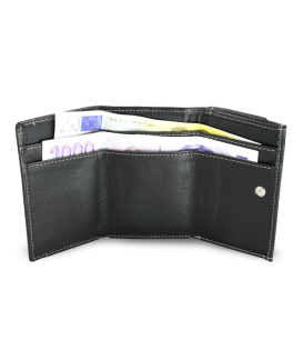 Černá dámská kožená mini peněženka 511-4392A-60