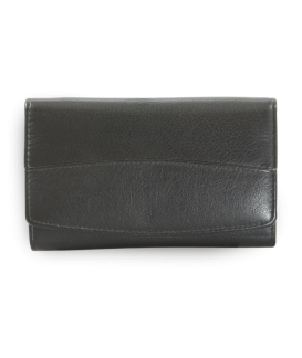 Černá dámská kožená rámová peněženka 511-6236-60