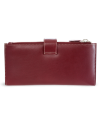 Velká kožená burgundy peněženka se zápinkou 511-8129-34