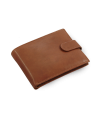 Tmavě hnědá pánská kožená peněženka se zápinkou 513-2007-47