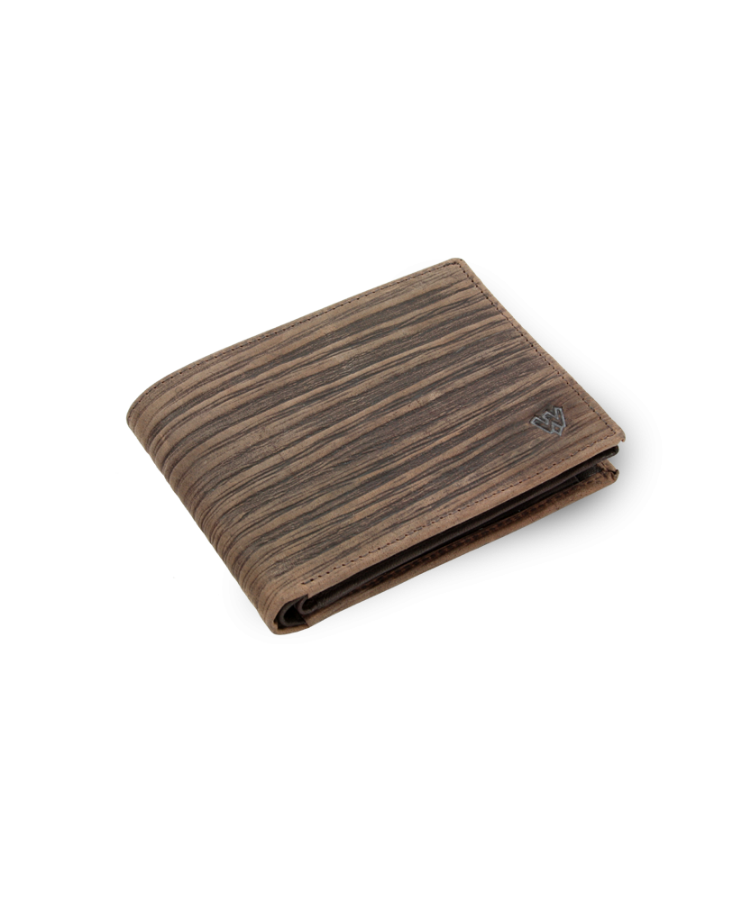 Tmavě hnědá pánská kožená peněženka ve stylu BAMBOO 513-4241-47