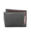 Pánská kožená peněženka v kombinaci černé a hnědé barvy 513-4397A-60/47