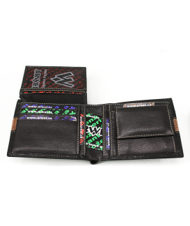 Černá pánská kožená peněženka 513-4702-60/05