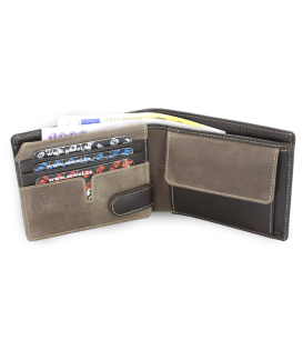 Hnědá pánská kožená peněženka 513-5501-47