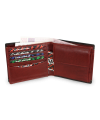 Černočervená pánská kožená peněženka 513-6022 31/60