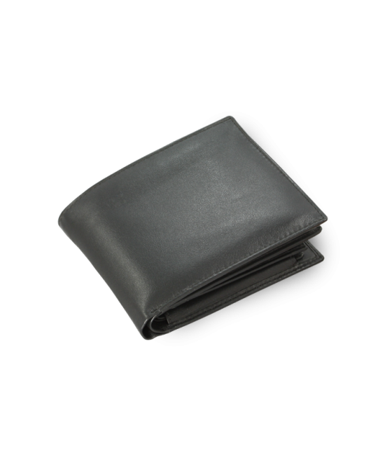 Černá pánská kožená peněženka s vloženou dokladovkou 513-7106-60
