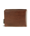 Hnědo-černá pánská kožená peněženka se zápinkou 513-8194-40/60