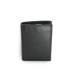 Černá pánská kožená peněženka se zajištěním dokladů 514-4358-60