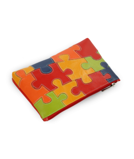 Puzzle dámská kožená etue 611-0023-PUZ
