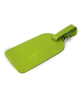 Zelená kožená visačka na zavazadlo 619-5405-51