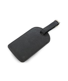 Černá kožená visačka na zavazadlo 619-5405-60