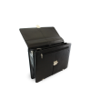 Černá kožená aktovka s přihrádkou pro notebook 112-5056-60