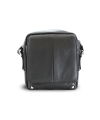 Malý černý kožený pánský crossbag 215-1919-60