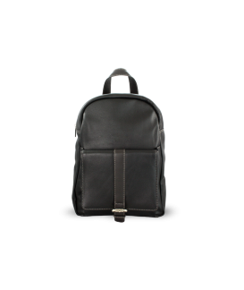Černý kožený batoh 311-1717-60/40