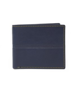 Tmavě modrá kožená pánská peněženka 513-1307-97