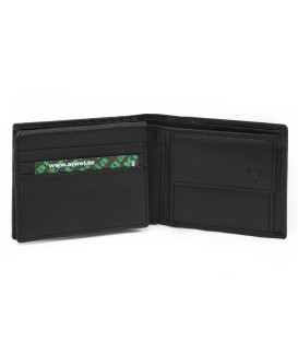Černá kožená pánská peněženka 513-4705-60/60