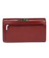 Tmavě červená dámská kožená klopnová peněženka 511-2121-31