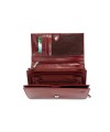Tmavě červená dámská kožená klopnová peněženka 511-2121-31