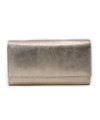 Zlatorůžová dámská psaníčková kožená peněženka s klopnou 511-2120-01