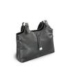 Černá dámská kožená zipová kabelka 212-7019-60
