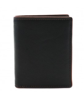 Černohnědá pánská kožená peněženka s vnitřní zápinkou 514-8140-60/44