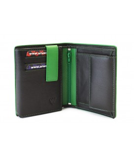 Černozelená pánská kožená peněženka s vnitřní zápinkou 514-8140-60/51