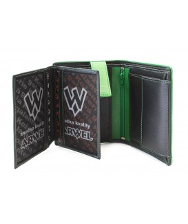 Černozelená pánská kožená peněženka s vnitřní zápinkou 514-8140-60/51
