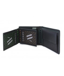 Černozelená pánská kožená peněženka s vnitřní zápinkou 513-8142-60/58