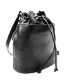 Černá dámská kožená kabelka/vak 219-8112-60